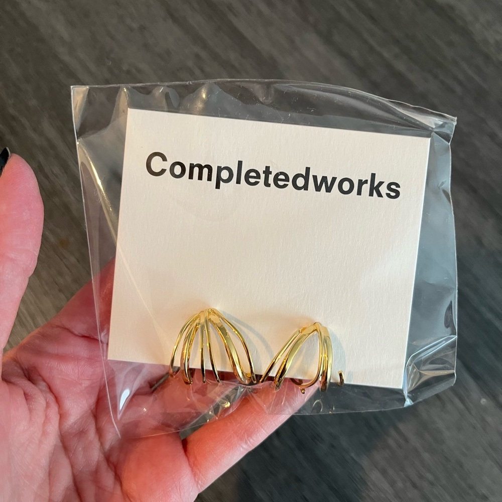 Completed Works Gold Earrings